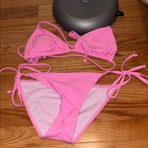 Pink Triangle Bikini Set